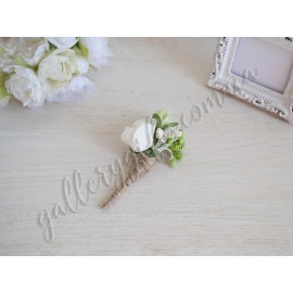 Стильная бутоньерка для жениха "Flower Fantasy" Yanovskaya Wedding